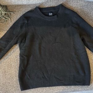 GAP Black Knit Crewneck Sweater